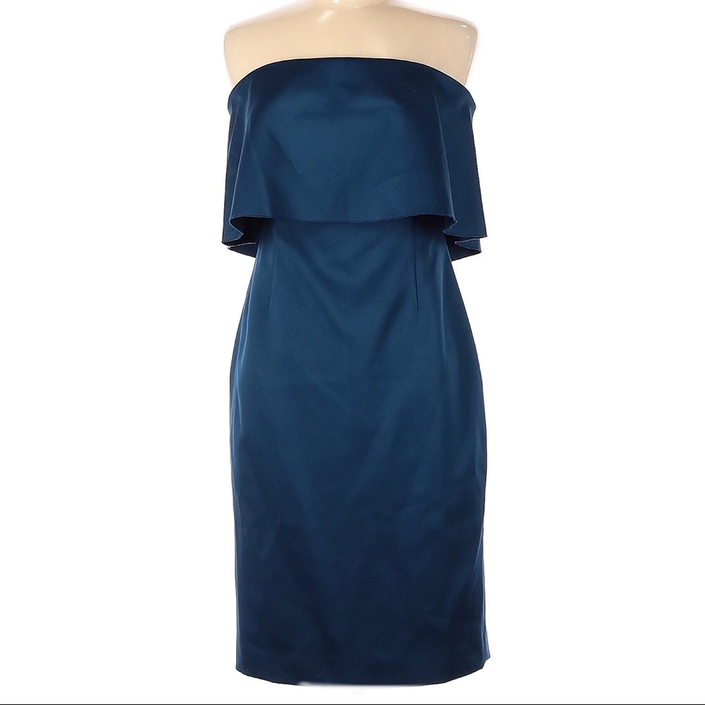 Cynthia Rowley Cocktail Dress Strapless Ruffle Size 8 NEW